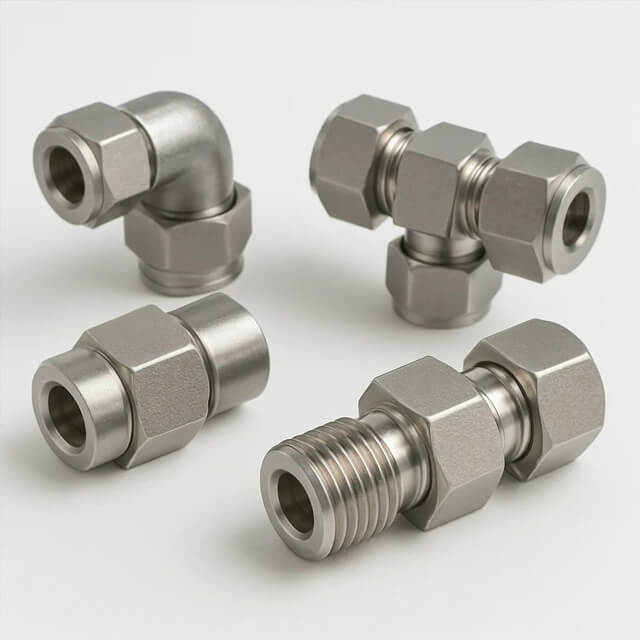 Stainless Steel 904L Instrumentation Fittings for industrial instrumentation tubing systems